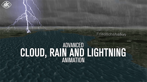 Animation einer Wetterkarte