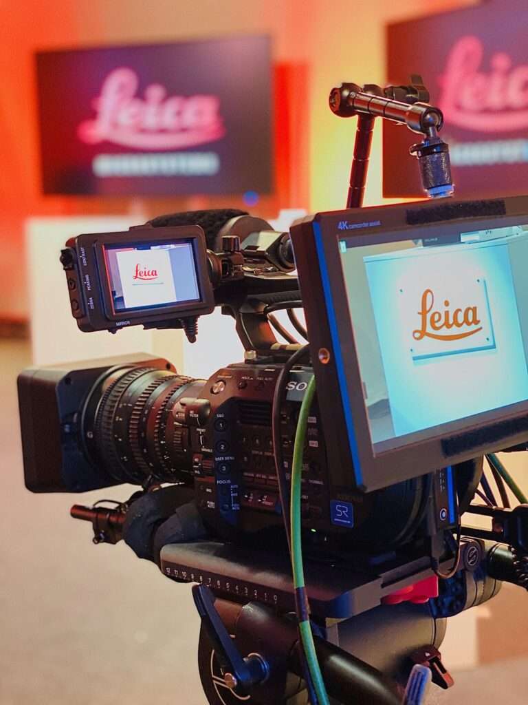 Kamera beim Leica Productlaunch Livestream