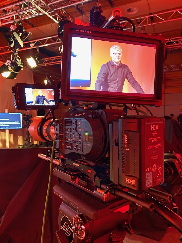 Einrichten der Kamera beim Leica Produkctlaunch Livestream