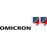 Logo des Unternehmens OMICRON, einem Kunden des Livestream Anbieter, Imagefilm Anbieter und Experten für Videoproduktion in Frankfurt, vsonix GmbH