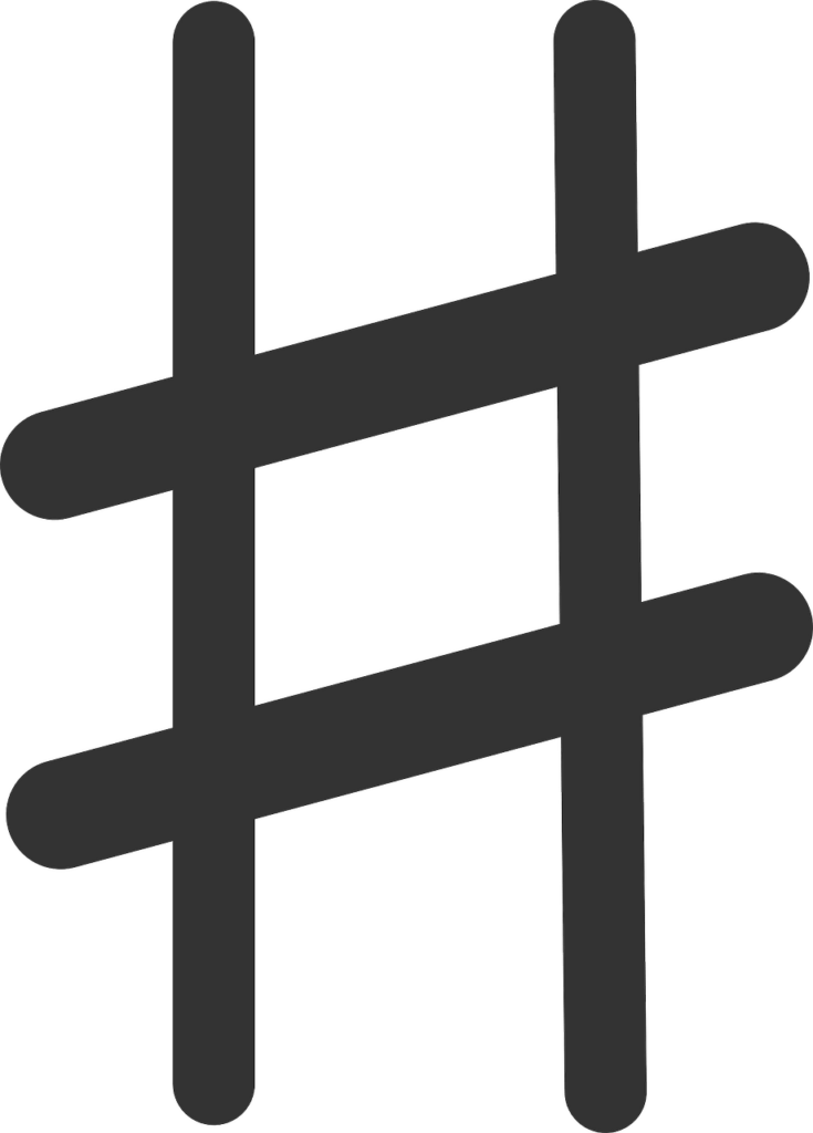 Raute/Hashtag