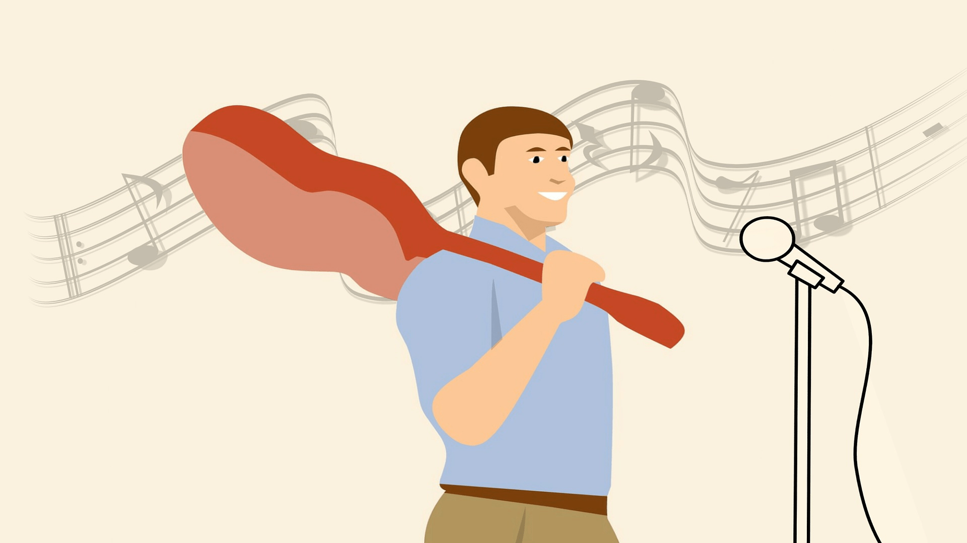 Illustration von Musiker für Schlossgrabenfest Livestream von vsonix