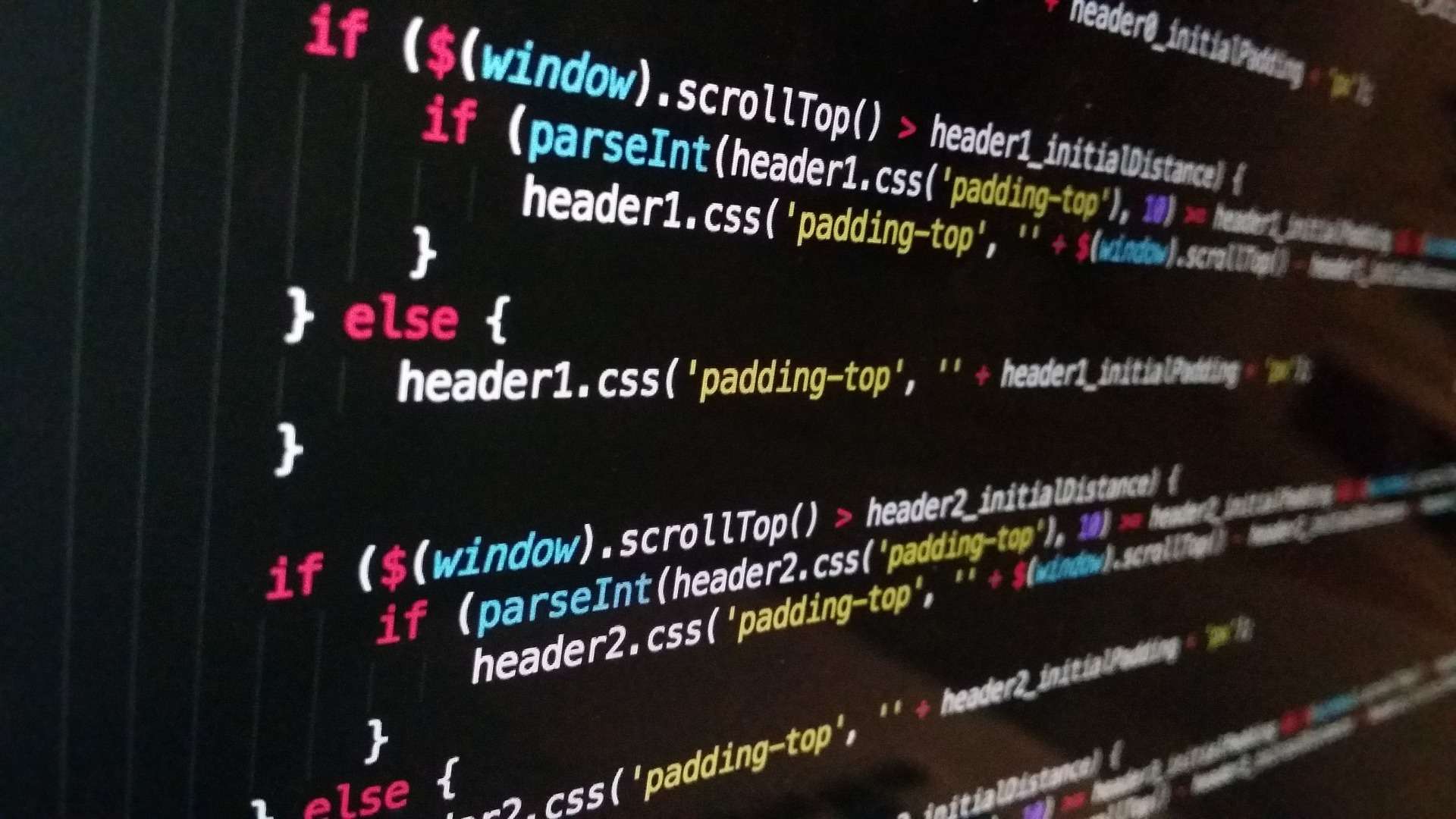 Ausschnitt aus einem Java Script Code